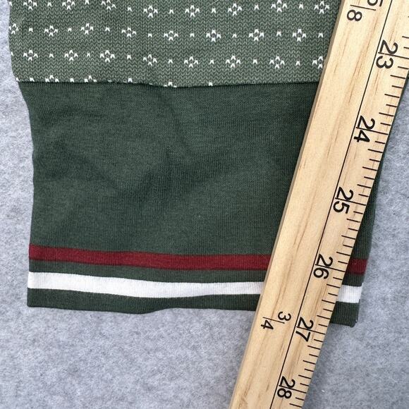 Hearth & Hand Magnolia One Piece Christmas Pajama Sz 2XL Green Dotted Butt Flap - Picture 15 of 16